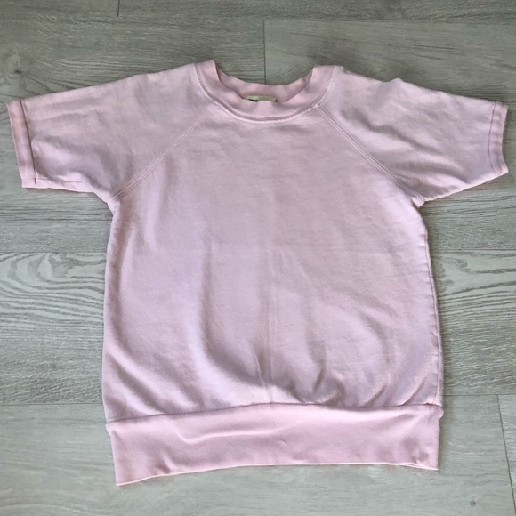 C&C California Pink Short Sleeve Pink Sweatshirt - Picture 10 of 16